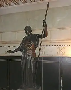 Athéna Lemnia, d'après un marbre déposé à la Skulpturensammlung de Dresde.