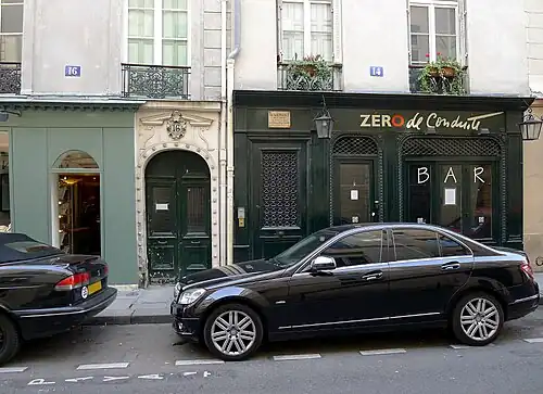 Les façades des nos&nbsp;16 et 14.