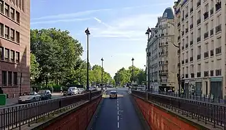 Sortie du souterrain passant sous la porte de Champerret.