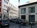 Début de la voie, côté boulevard Diderot.