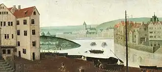 vue de l'abbaye fin XVe&nbsp;siècle