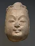 Tête de Bodhisattva, dynastie des Sui (581-618) - Musée Cernuschi (Paris)