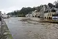 Inondations à Quimperlé : la Laïta en crue, le quai Brizeux inondé (8 février 2014) 2.