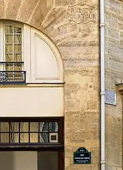 Ancien nom de la voie (rue du Pourtour).