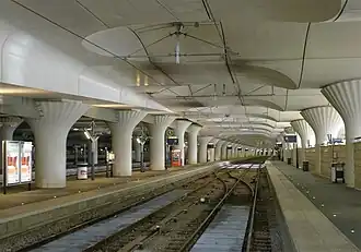 Voies après couverture (avril 2014).