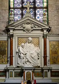 Bas-relief (sainte Anne et Marie enfant).