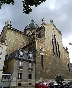 Le chevet rue Martin Bernard.