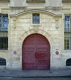 Entrée de l'hôtel particulier.