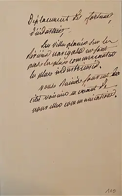 Observations manuscrites de Becquey au courrier de Bouessel,.