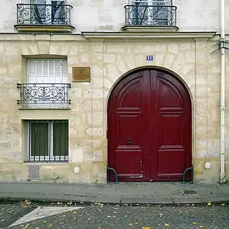 Entrée du no&nbsp;11.