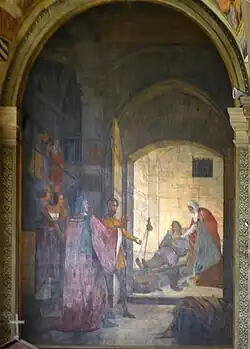 Mort de saint Roch dans une prison de Montpellier.