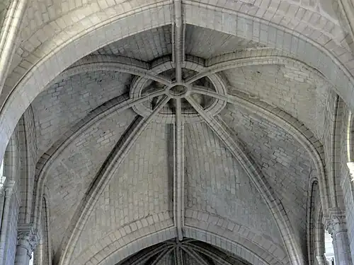 Voûtes de l'église de la Trinité d'Angers (fin XIIe&nbsp;siècle).