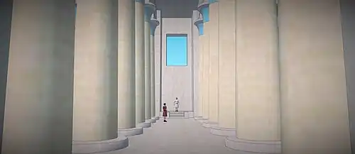 Restitution de la salle du trône du Palais « G » d'Avaris / Pi-Ramsès