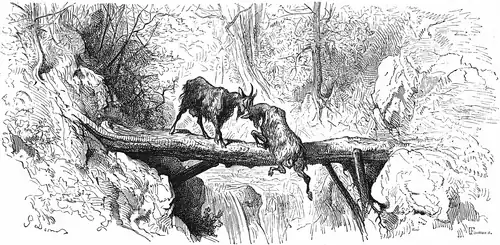 Les Deux Chèvres, de Jean de La Fontaine (1693).