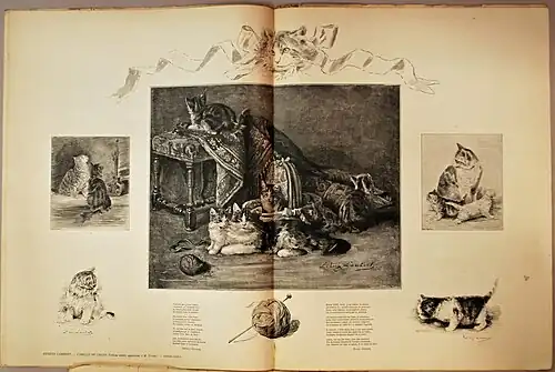 Famille de chats (1893), revue Paris-Noël.