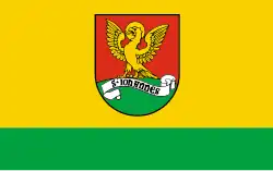 Drapeau de Biskupiec (village)