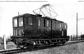 Pantographe diamant d'une sous-série des BB1280