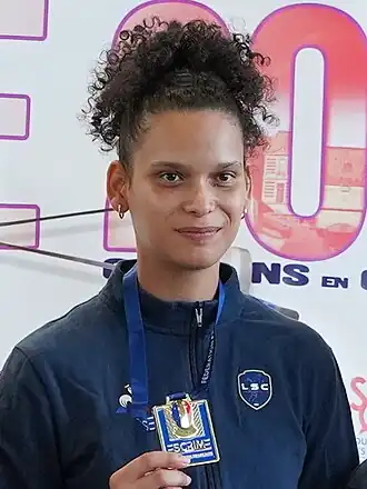 Alexandra Louis-Marie aux Championnats de France d'escrime 2023