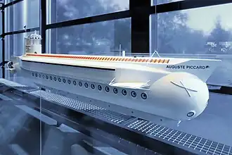 Maquette du mésoscaphe.