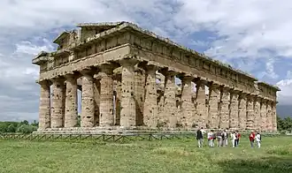 Second temple d'Héra à Paestum.