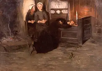 Veillée mortuaire en Bretagne (1886), Stockholm, Nationalmuseum.