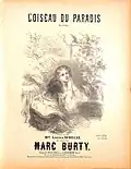 Page de titre de la melodie L'Oiseau-du-Paradis-Whelan-Burty