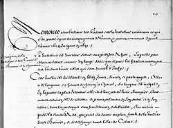 Image représentant une page manuscrite