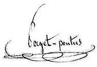 signature de Jean-Baptiste Paget-Pontus