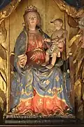 La statue de Notre-Dame de Paimpont (Vierge à l'Enfant).