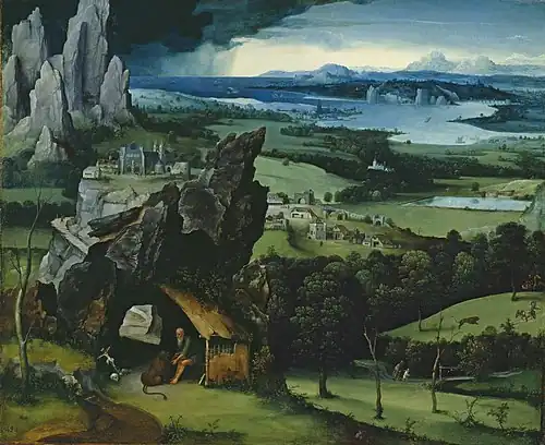 2 : Paysage avec saint Jérôme, Museo Nacional del Prado, Madrid.