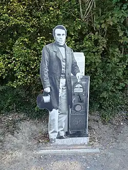 Représentation d'Édouard Lartet au départ.