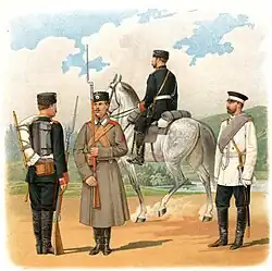 Entre 1882 et 1890 uniforme pour les opérations militaires