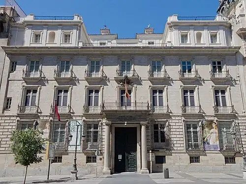 Façade de l'Académie royale des Beaux-Arts Saint-Ferdinand.