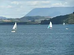 Depuis un pédalo (commune de Charavines).