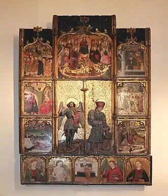 Retable de Saint-Michel et de Saint-Hippolyte, 1454.