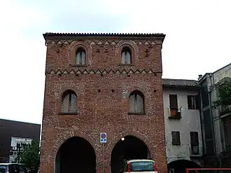 Palais de la Credenza à Ivrée, Piémont, XIVe&nbsp;siècle