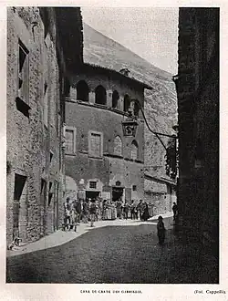 La Casa di Cante dei Gabrielli vers la fin du XIXe&nbsp;siècle.