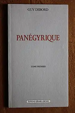 Image illustrative de l’article Panégyrique (Guy Debord)