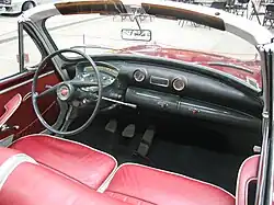 Vue de la planche de bord.