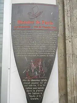 Panneau Histoire de Paris « Les Botanistes-Rue du Chemin-Vert »