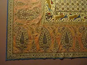 Panneau imprimé (Perse, dynastie kadjar).