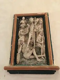 Résurrection du Christ sur panneau d'albâtre, XVe&nbsp;siècle.