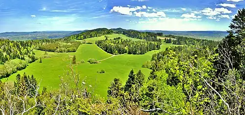 Panorama à la roche Barchey.