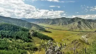 Panorama depuis le col au nord.
