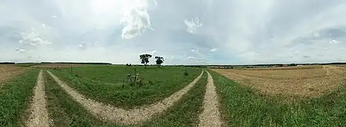 Panoramique à 360° entre Clézentaine et Deinvillers, face à l'ouest.