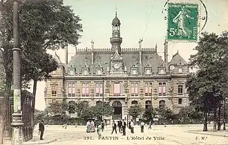 L'hôtel de ville au début du XXe siècle.