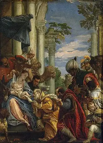 Véronèse : Adoration des rois (vers 1570), ancienne coll. Crozat