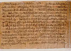 Papyrus d'Ipou-Our.Rijksmuseum van Oudheden, Leyde.