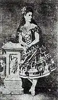 Ekaterina Vazem dans Paquita. Saint-Pétersbourg, 1881