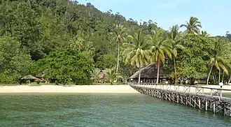village sur l'île de sumatra